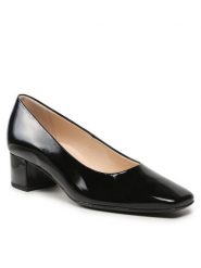 HÖGL Czółenka Squared 40 Czarny. Czarne czółenka Högl, bez wzorów, z lakierowanej skóry, bez obcasa, bez zapięcia. Za 369.99 zł.