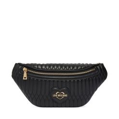 Nerka LOVE MOSCHINO. Czarne nerki i saszetki Love Moschino, bez wzorów, bez dodatków. Za 699.99 zł.