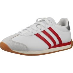 Buty ADIDAS RUNVISTA Biały. Białe buty trekkingowe adidas, ze skóry, bez zapięcia. Za 258.00 zł.