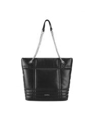 Badura Torebka JH6256-BR Czarny. Czarne shopper bag Badura, bez wzorów, z tworzywa sztucznego, bez dodatków. Za 279.99 zł.