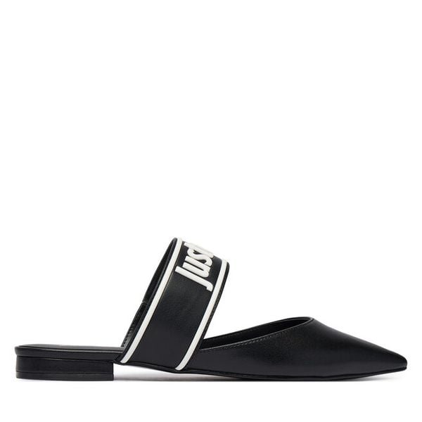 Baleriny Just Cavalli. Czarne baleriny Just Cavalli, bez wzorów, bez obcasa, bez zapięcia. Za 854.99 zł.