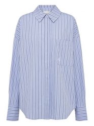 LeGer Koszula "Farine" w kolorze błękitno-szarym rozmiar: 38. Niebieskie koszule LeGer, bez wzorów, z bawełny, bez kołnierzyka, bez ramiączek. Za 130.81 zł.