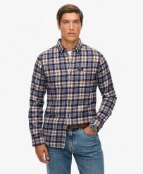 Superdry Koszula Lumberjack z długim rękawem, bawełna organiczna — Relaxed,. Niebieskie koszule Superdry, xl, bez wzorów, z bawełny, klasyczne, bez kołnierzyka, bez ramiączek. Za 387.25 zł.