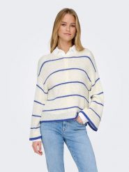 ONLY Sweter w kolorze białym rozmiar: XL. Białe swetry ONLY, xl, bez wzorów, bez ramiączek. Za 79.40 zł.