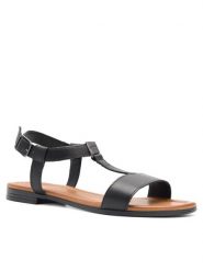 Lasocki Sandały RST-ARENA-07 Czarny. Czarne sandały Lasocki, bez wzorów, ze skóry, bez obcasa, na płaskiej podeszwie, bez zapięcia. Za 109.99 zł.