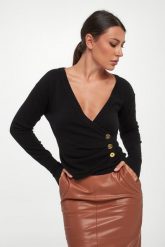 Sweter damski z wełny i kaszmiru ELISABETTA FRANCHI. Swetry Elisabetta Franchi, bez wzorów, z kaszmiru, bez ramiączek. Za 1,689.00 zł.