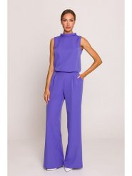 Made of emotion Kombinezon w kolorze fioletowym rozmiar: S. Różowe kombinezony Made Of Emotion, s, bez wzorów, bez kołnierzyka, bez ramiączek. Za 240.95 zł.