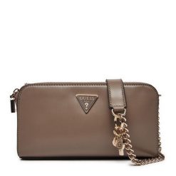 Torebka Guess. Brązowe listonoszki Guess, z aplikacjami, bez dodatków. Za 299.99 zł.