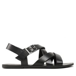 Sandały Vagabond Shoemakers. Czarne sandały Vagabond Shoemakers, bez wzorów, bez obcasa, na płaskiej podeszwie, bez zapięcia. Za 449.99 zł.