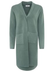 Zwillingsherz Kardigan "Jessi" w kolorze zielonym rozmiar: L/XL. Zielone swetry Zwillingsherz, l, bez wzorów, bez ramiączek. Za 187.96 zł.