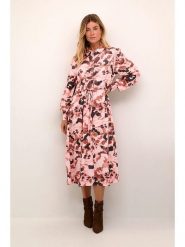 Cream Sukienka "Elena" w kolorze czarno-jasnoróżowym rozmiar: 40. Różowe sukienki Cream, na co dzień, bez wzorów, z wiskozy, bez kołnierzyka, bez ramiączek, midi, proste. Za 166.49 zł.