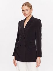 Bruuns Bazaar Marynarka Brassica Linda BBW3307 Czarny Regular Fit. Czarne marynarki i żakiety Bruuns Bazaar, bez wzorów, z syntetyku, bez ramiączek. Za 459.99 zł.