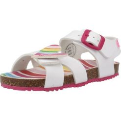 Sandały AGATHA RUIZ DE LA PRADA 242938A Biały. Białe sandały Agatha Ruiz de la Prada, bez wzorów, z materiału, bez obcasa, bez zapięcia. Za 125.99 zł.
