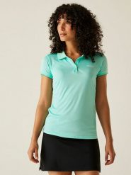 Regatta Funkcyjna koszulka polo "Remex II" w kolorze błękitnym rozmiar: 36. Niebieskie t-shirty sportowe Regatta, bez wzorów, z materiału, bez ramiączek, outdoorowe. Za 66.95 zł.