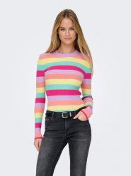 ONLY Sweter "Louisa" ze wzorem rozmiar: XS. Swetry ONLY, xs, bez wzorów, prążkowane, bez ramiączek. Za 82.99 zł.