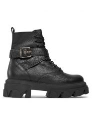 Steve Madden Trapery Mae SM19000034 SM19000034-017 Czarny. Czarne traperki Steve Madden, bez wzorów, ze skóry, bez obcasa, bez zapięcia. Za 799.99 zł.