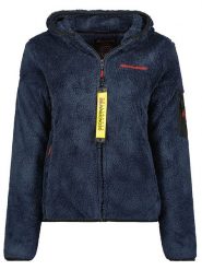 Geographical Norway Kurtka polarowa "Uleba" w kolorze granatowym rozmiar: XXL. Niebieskie kurtki Geographical Norway, xxl, bez wzorów, z polaru, bez kaptura. Za 142.53 zł.