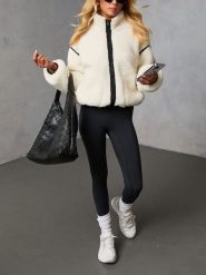 LA Angels Kurtka przejściowa w kolorze kremowym rozmiar: L. Brązowe kurtki LA Angels, l, bez wzorów, bez kaptura. Za 252.99 zł.