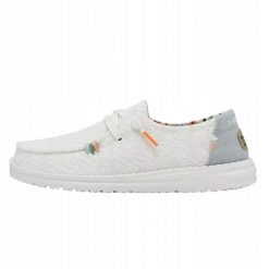 HeyDude Damskie Mokasyny Wendy Boho. Białe mokasyny Hey dude, bez wzorów, z materiału. Za 199.00 zł.