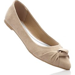 Baleriny bonprix beżowy. Baleriny marki bonprix. Za 54.99 zł.