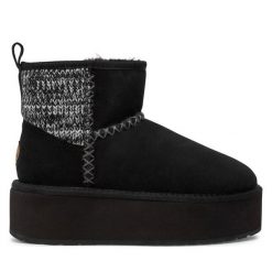 Śniegowce EMU Australia. Czarne śniegowce Emu Australia, bez wzorów, bez zapięcia. Za 749.99 zł.