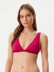 Tommy Hilfiger Góra od bikini UW0UW05802 Różowy. Czerwone bikini Tommy Hilfiger, bez wzorów, z syntetyku. Za 129.99 zł.