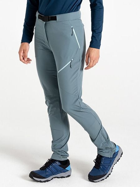 Dare 2b Spodnie funkcyjne "Melodic Pro II" w kolorze niebiesko-szarym rozmiar: 40. Niebieskie spodnie dresowe Dare 2b, bez wzorów, z materiału, outdoorowe. Za 196.70 zł.