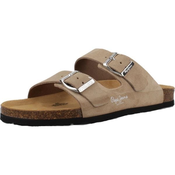 Sandały PEPE JEANS OBAN SUEDE W Jasnobrązowy. Brązowe sandały Pepe Jeans, bez wzorów, z jeansu, bez obcasa, bez zapięcia. Za 254.80 zł.
