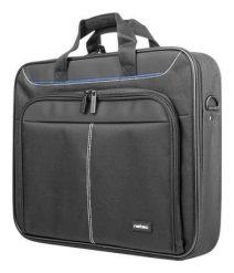 Torba Natec Doberman 17.3'' czarny. Czarne torby na laptopa NATEC, bez wzorów, z gumy, na ramię. Za 78.90 zł.