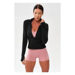 Damska bluza sportowa treningowa Rough Radical Zoya Zip. Czarne bluzy bez kaptura ROUGH RADICAL, bez wzorów, bez kaptura, na jogę i pilates. Za 179.90 zł.
