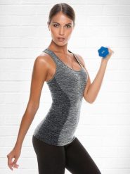 Controlbody Top sportowy w kolorze szarym rozmiar: L/XL. Szare topy sportowe Controlbody, l, bez wzorów, z materiału, outdoorowe. Za 79.96 zł.