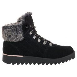 Skechers Damskie Buty Trekkingowe Bobs Mountain Kiss Czarne Zamsz 38. Czarne buty trekkingowe Skechers, z zamszu, bez zapięcia. Za 314.99 zł.