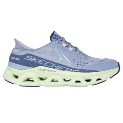 Buty Skechers Slip-ins Glide-Step - Altus 150510-BLMT niebieskie. Niebieskie buty treningowe bez wzorów, z meshu, bez zapięcia, trekkingowe. Za 681.40 zł.