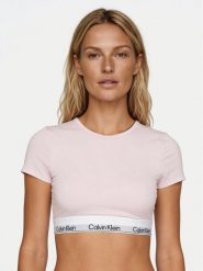 Calvin Klein Underwear T-Shirt LV00QF8495 Różowy Slim Fit. Czerwone t-shirty Calvin Klein Underwear, m, bez wzorów, z bawełny, bez kołnierzyka, bez ramiączek. Za 189.99 zł.