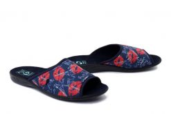 ADANEX 28295 SAK1VV granatowy, kapcie damskie. Niebieskie kapcie Adanex, bez wzorów. Za 50.99 zł.