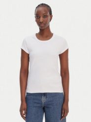 BOSS T-Shirt C_Ecute 50554675 Biały Slim Fit. Białe t-shirty Boss, m, bez wzorów, z bawełny, bez kołnierzyka, bez ramiączek. Za 279.99 zł.