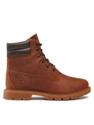 Timberland Trapery Linden Woods Wp 6 Inch TB0A156Z2421 Brązowy. Brązowe traperki Timberland, bez wzorów, ze skóry, bez obcasa, bez zapięcia. Za 649.99 zł.