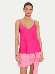 ViCOLO Top TB0408 Różowy Regular Fit. Czerwone topy ViCOLO, m, bez wzorów, z syntetyku, bez kołnierzyka, bez ramiączek. Za 129.99 zł.