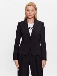 Boss Marynarka 50490020 Czarny Slim Fit. Czarne marynarki i żakiety Boss, bez wzorów, z wełny, bez ramiączek. Za 1,029.00 zł.
