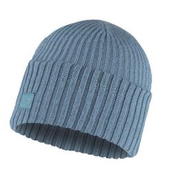 Czapka zimowa Knitted Rutger. Niebieskie czapki zimowe Buff, bez wzorów, sportowe. W wyprzedaży za 99.25 zł.