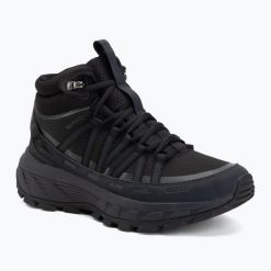 Buty turystyczne damskie Jack Wolfskin Wild Hike Texapore Mid. Czarne buty trekkingowe Jack Wolfskin, z materiału, przed kolano, bez zapięcia. Za 629.99 zł.