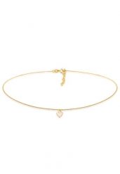 Elli Damski Choker serce wisiorek Trend Bloger z Emalią w srebrze próby 925 Sterling Silver Naszyjniki 1 ct. Szare naszyjniki Elli, z materiału, srebrne. Za 283.99 zł.