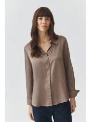 TATUUM Koszula "Nikali" w kolorze szarobrązowym rozmiar: 42. Brązowe koszule Tatuum, bez wzorów, z wiskozy, bez kołnierzyka, bez ramiączek. Za 135.81 zł.