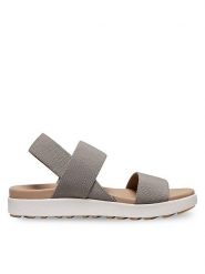 Keen Sandały Elle Backstrap 1027160 Beżowy. Brązowe sandały Keen, bez wzorów, z materiału, bez obcasa, bez zapięcia. Za 234.59 zł.