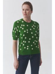 TATUUM Sweter "August" w kolorze ciemnozielonym rozmiar: L. Zielone swetry Tatuum, l, bez wzorów, bez ramiączek. Za 157.35 zł.