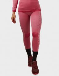 Legginsy termoaktywne damskie Halti Nila Seamless. Czerwone legginsy Halti, bez wzorów, z elastanu, sportowe. Za 199.99 zł.