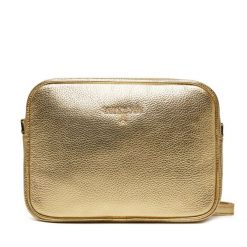 Torebka Patrizia Pepe. Żółte listonoszki Patrizia Pepe, bez wzorów, bez dodatków. Za 599.99 zł.