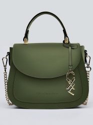 CXL by Christian Lacroix Skórzana torebka w kolorze khaki - 23 x 20 x 11 cm rozmiar: onesize. Brązowe torebki klasyczne CXL by Christian Lacroix, bez wzorów, z materiału, na ramię, bez dodatków. Za 375.11 zł.