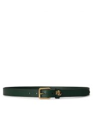 LAUREN RALPH LAUREN Pasek 412968763016 Zielony ciemny. Zielone paski Lauren Ralph Lauren, bez wzorów, ze skóry. Za 419.99 zł.
