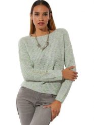 Creation L Sweter w kolorze zielono-błękitnym rozmiar: 42. Niebieskie swetry creation L, l, bez wzorów, ze splotem, bez ramiączek. Za 64.95 zł.